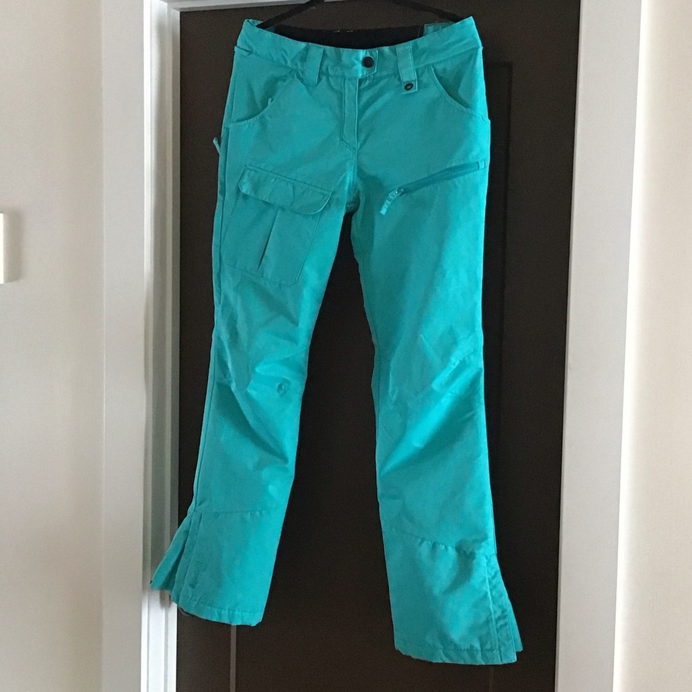 Women's S Firefly Aquabase Elite Turquoise Ski/ Snowboarding Pants